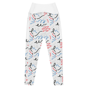 Scribble Caviar Leggings with pockets