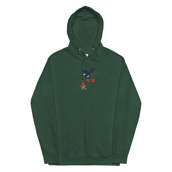 Eagle Tiger Unisex Embroidered Hoodie