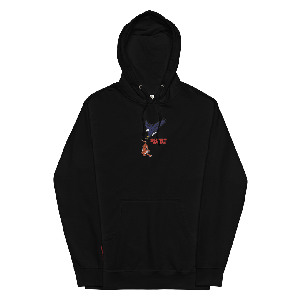 Eagle Tiger Unisex Embroidered Hoodie