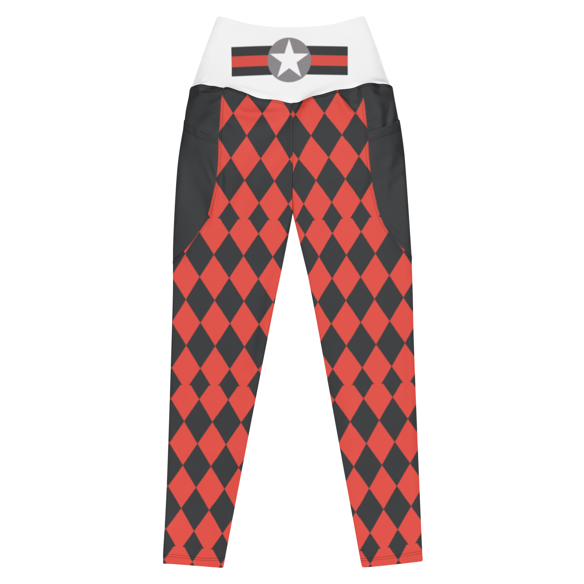 Red Caviar Leggings with pockets