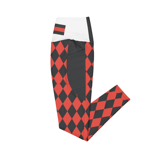 Red Caviar Leggings with pockets