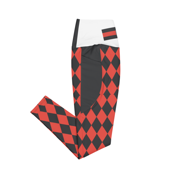 Red Caviar Leggings with pockets