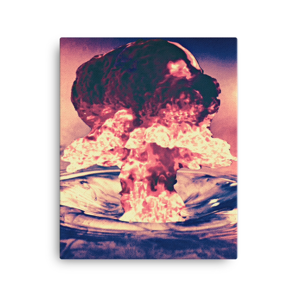 Nuclear Raindrop Canvas