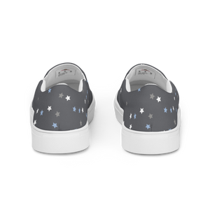 Gray Caviar Men’s slip-on canvas shoes