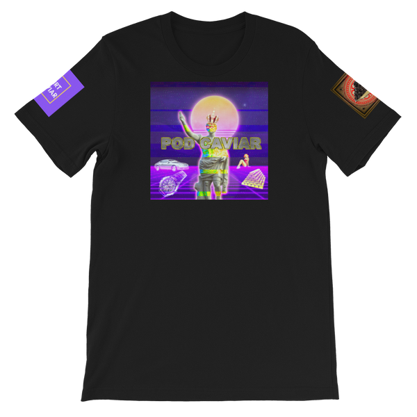 Pod Caviar Synthwave Short-Sleeve Unisex T-Shirt