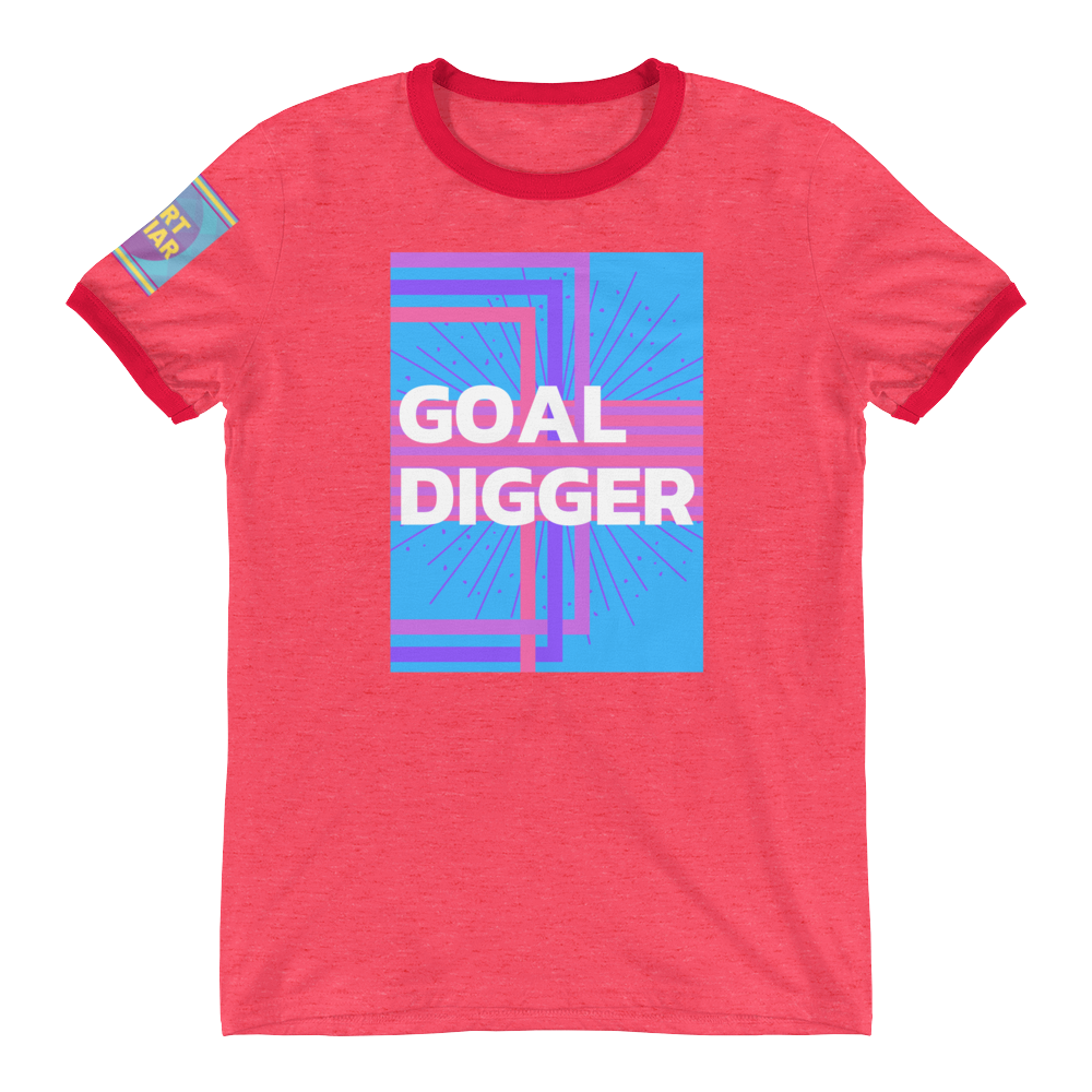 Goal Digger Ringer T-Shirt - Shirt Caviar 