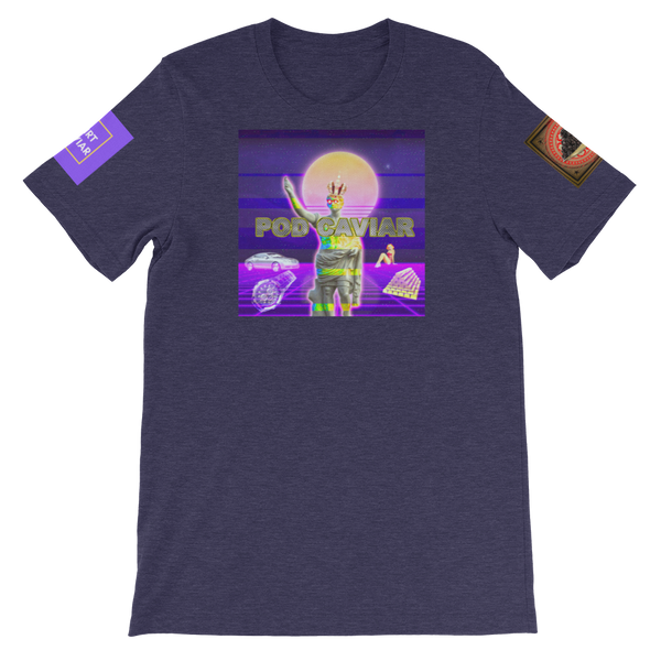 Pod Caviar Synthwave Short-Sleeve Unisex T-Shirt