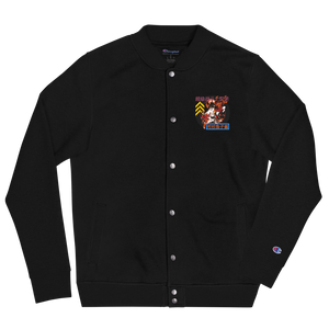 SUPER FIGHT Embroidered Champion Bomber Jacket