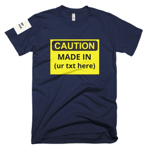 Adult Caution Customizable Shirt Unisex - Shirt Caviar 