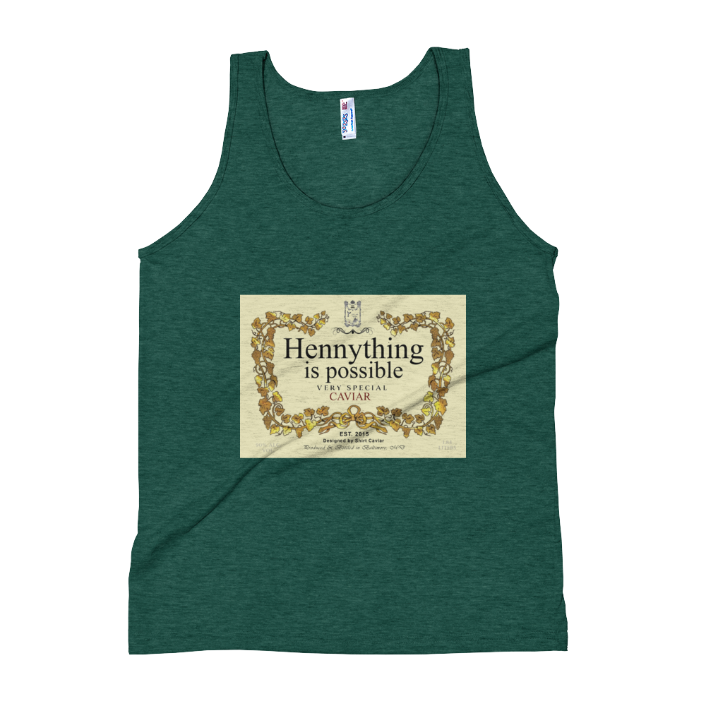 THE Hennything Is Possible  Unisex Soft Tri-Blend Tank - Shirt Caviar 