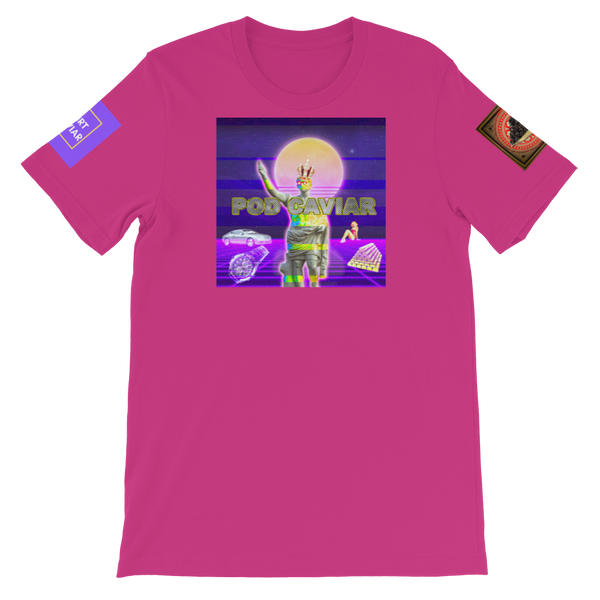 Pod Caviar Synthwave Short-Sleeve Unisex T-Shirt