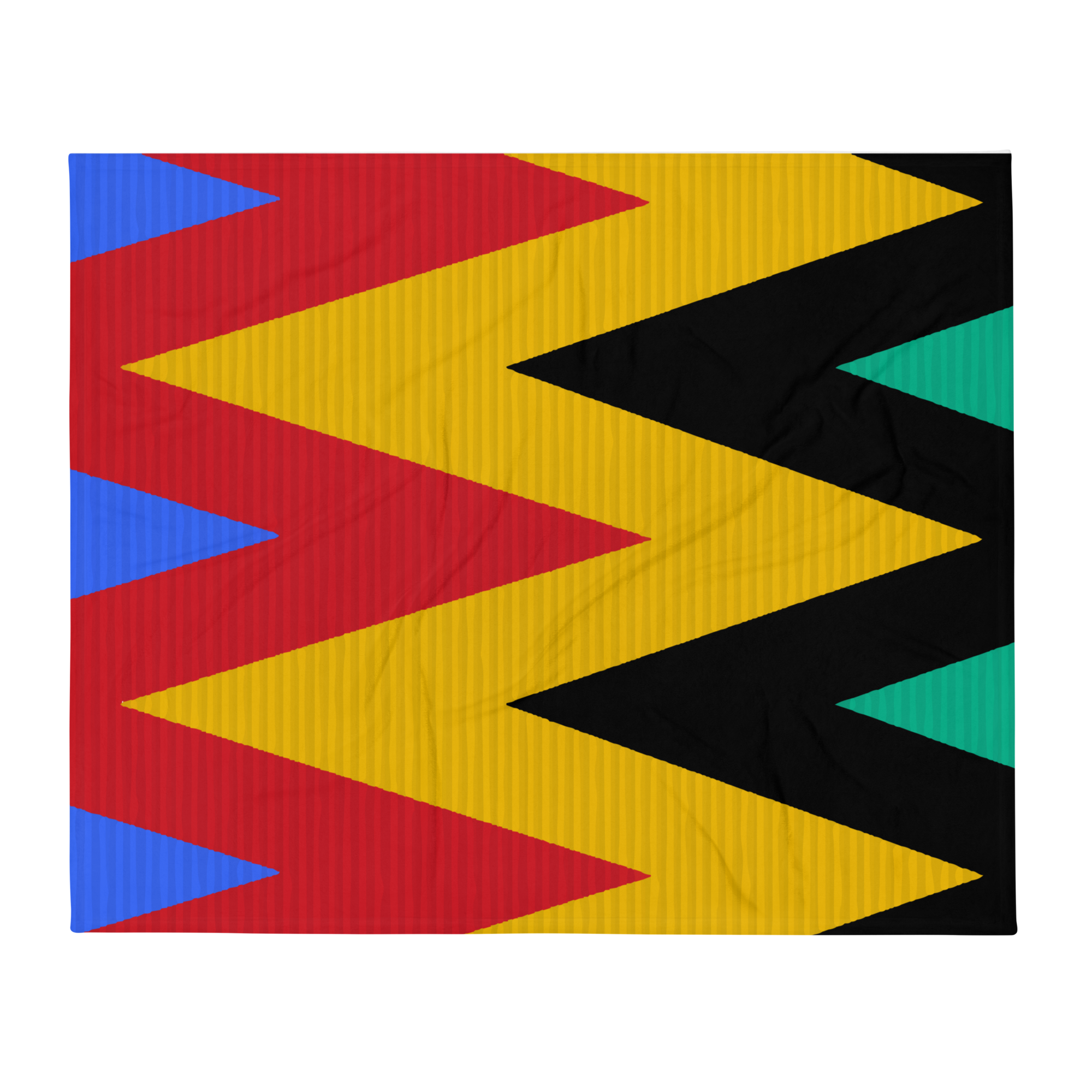 Kente Kaviar Throw Blanket