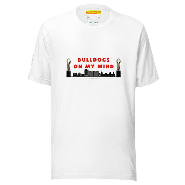 Bulldogs On My Mind Unisex t-shirt