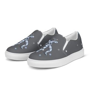 Gray Caviar Women’s slip-on canvas shoes