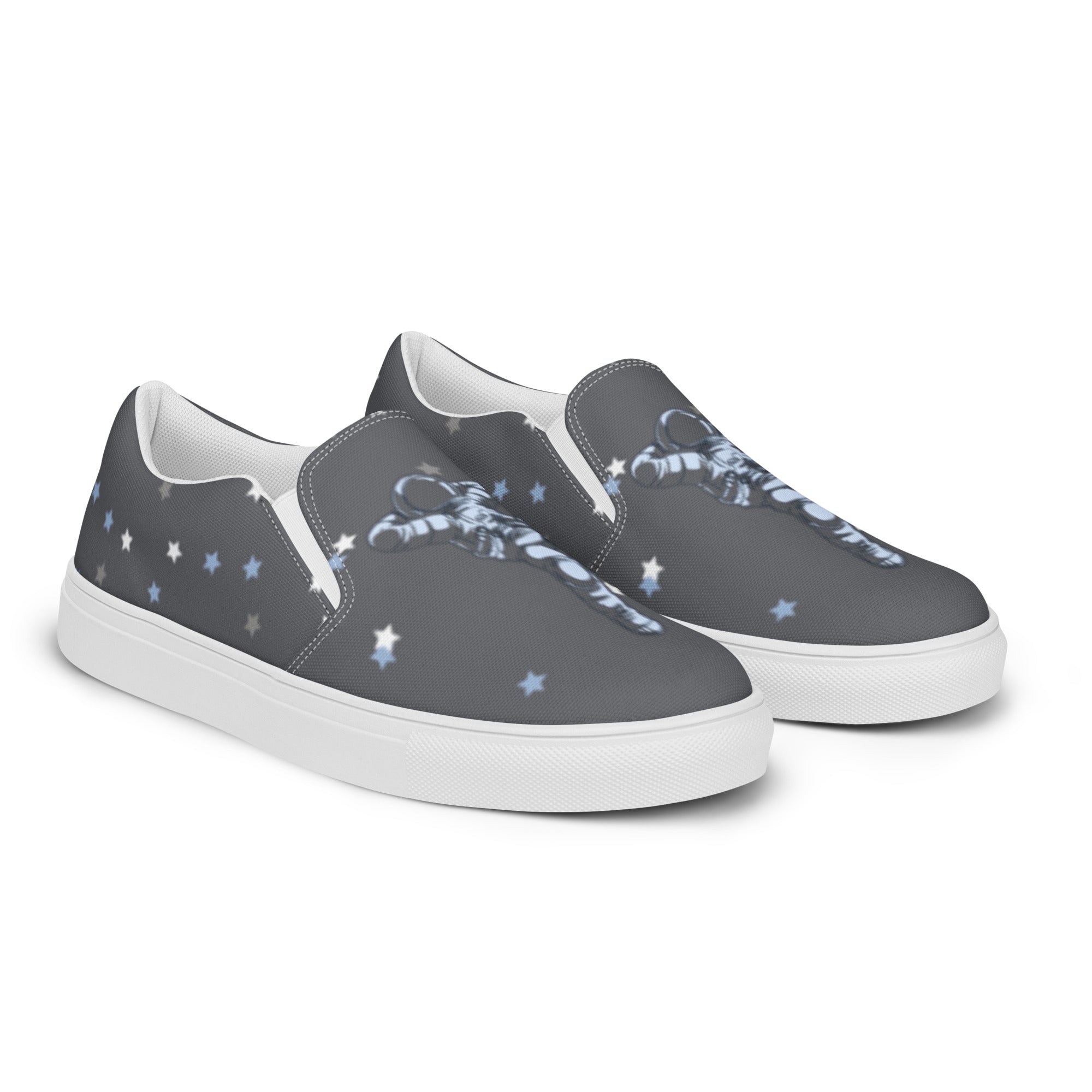 Gray Caviar Women’s slip-on canvas shoes